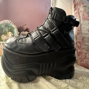 Demonia | Shoes | Demonia Boxer 3 Black Leather Laceup Boots